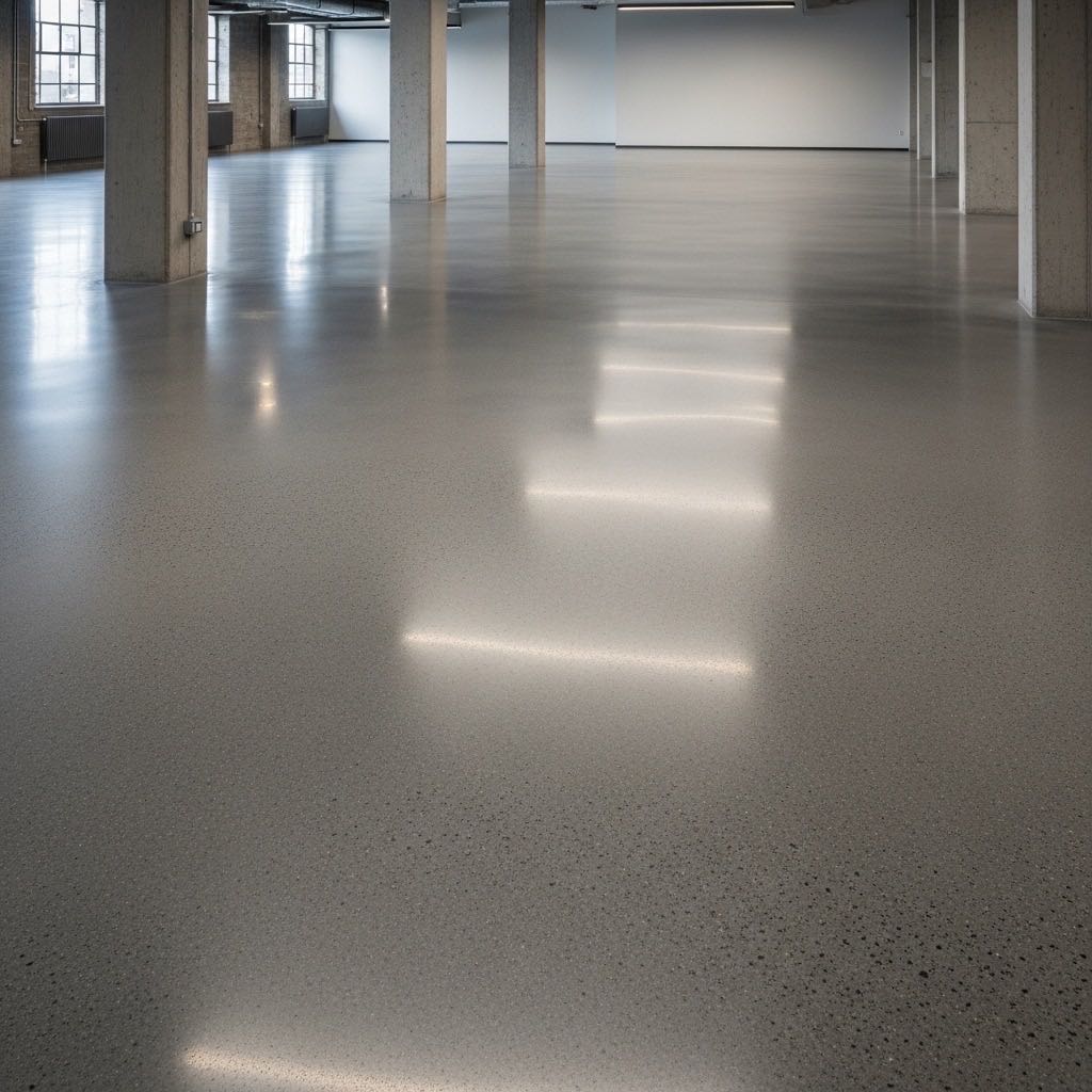 Polished concrete floor